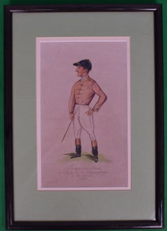 James Woodburn Jockey Oaks & One Thousand Guineas & 58 Winners 1888 Watercolour