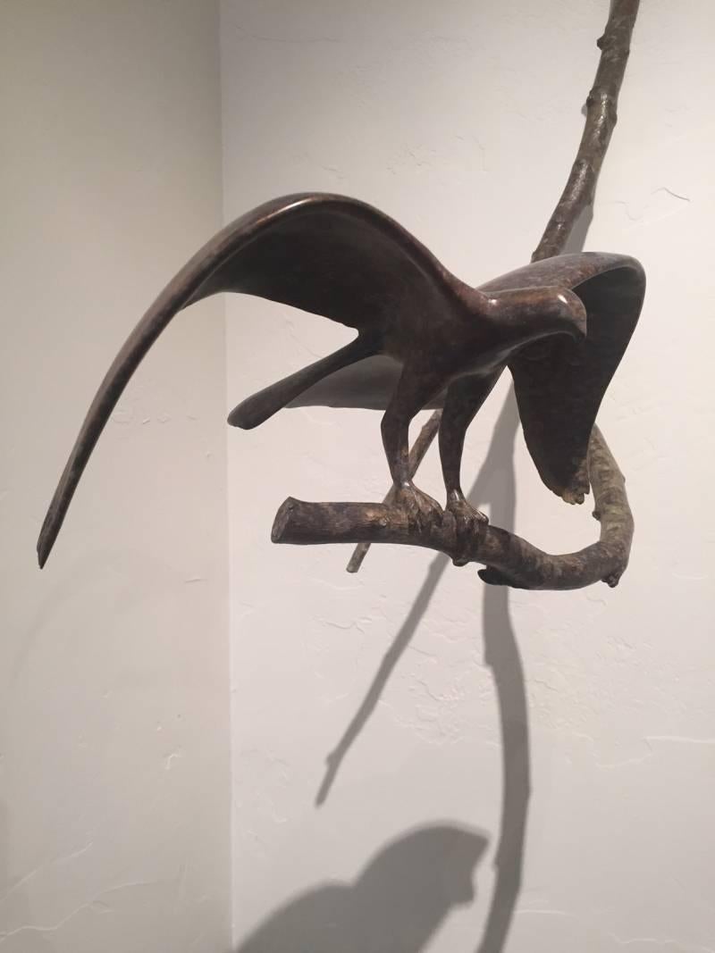Flying Eagle Maquette - Sculpture by Gwynn Murrill