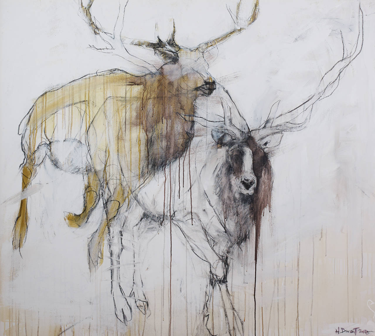 Helen Durant Animal Painting - Ascent