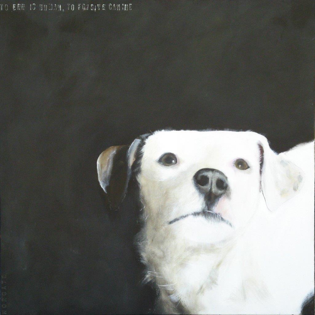 Sheila Norgate Animal Painting - to err is human
