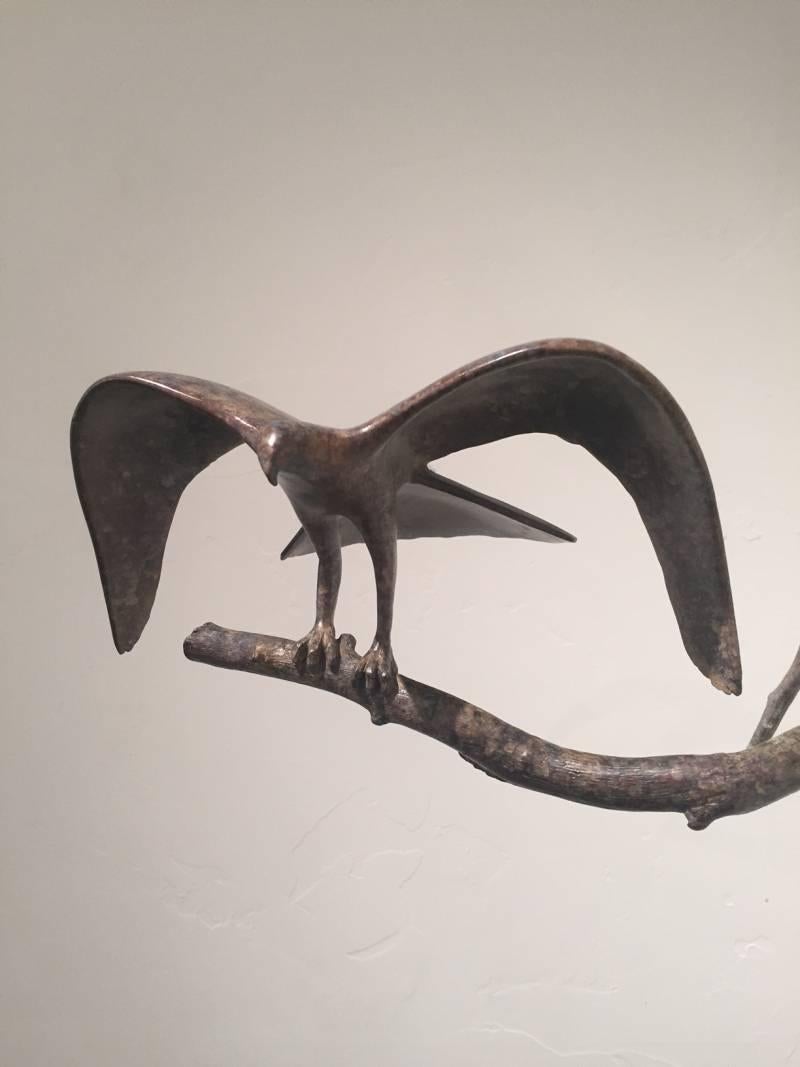 Flying Eagle Maquette - Contemporary Sculpture by Gwynn Murrill