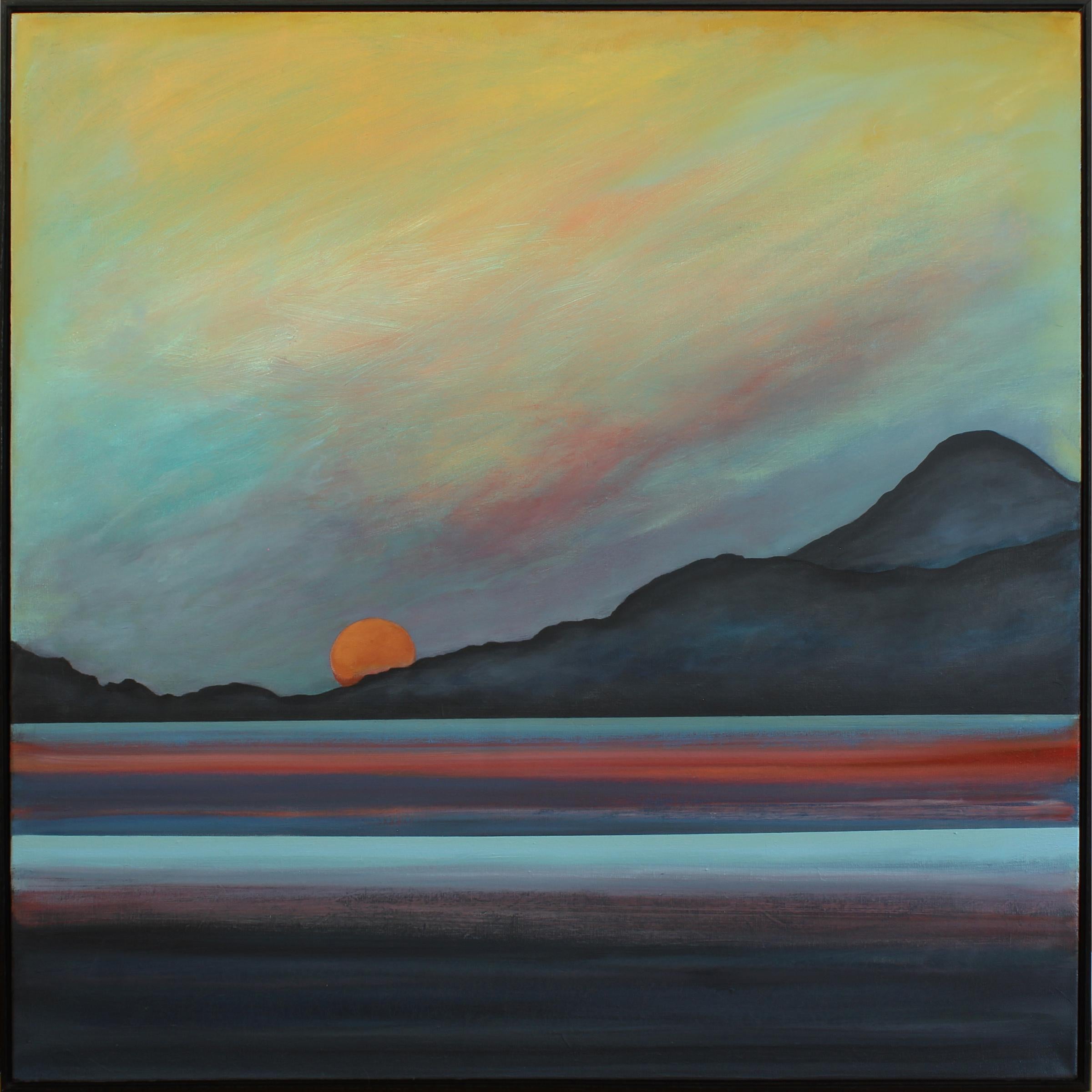 Alyson Kinkade Landscape Painting - Under One Sky no.3, 44x44" oil on linen
