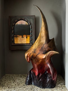 Expecting to Fly, Bronze Sculpture, Abstract Bird, 36x16x16", Ed/50