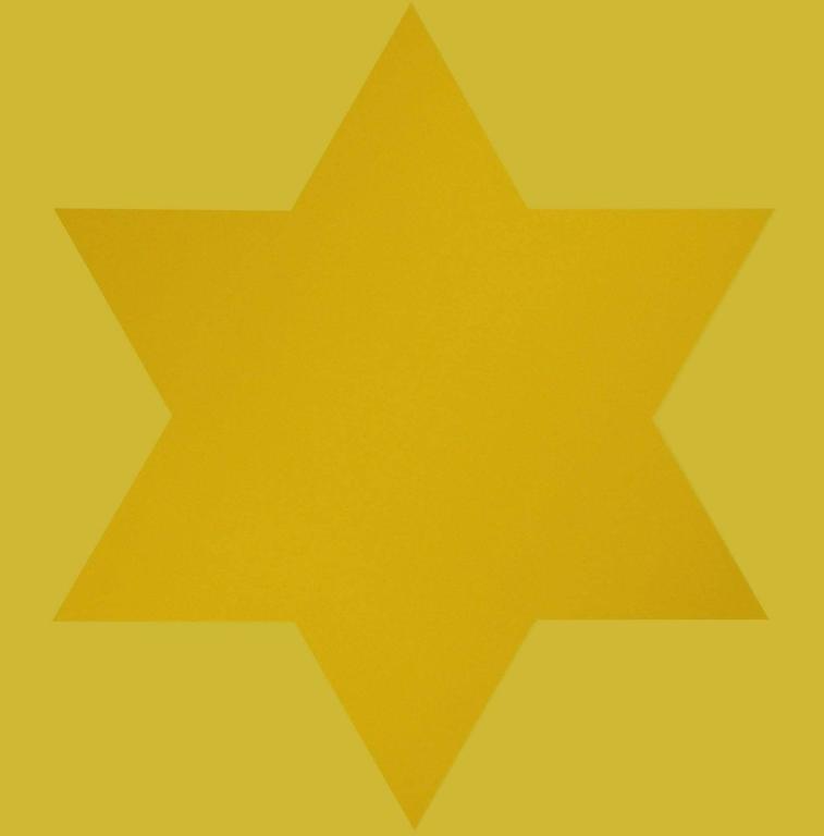Yellow Star - Print by Olivier Mosset