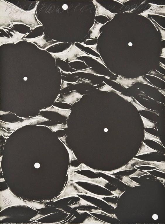 Black Flowers September 12, 35320 (10/20) - Print by Donald Sultan