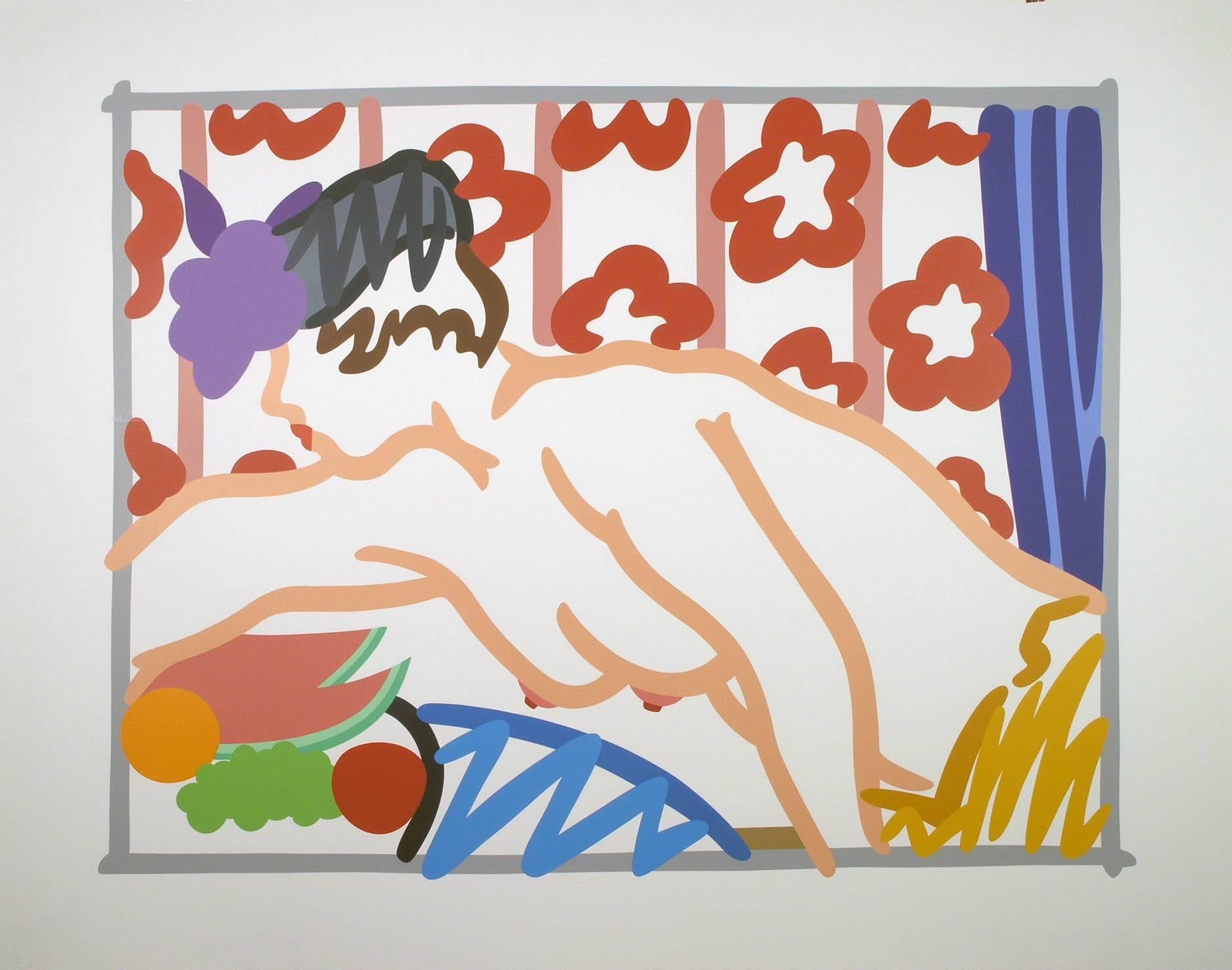 Judy Reaching Over the Table - Print by Tom Wesselmann