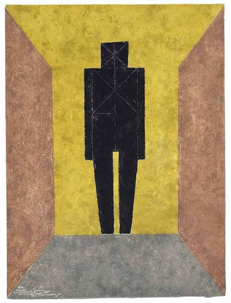 Figura En Negro - Print by Rufino Tamayo