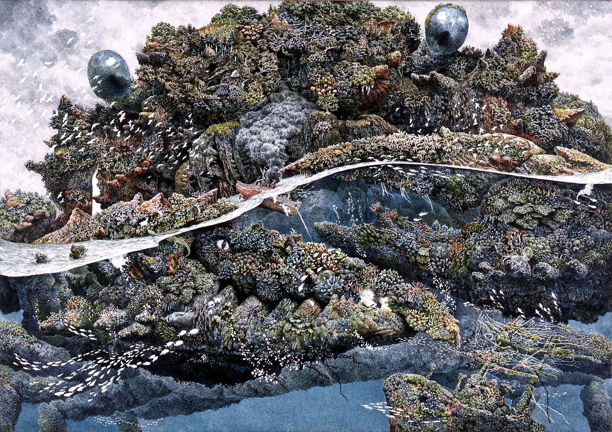 Ikeda Manabu Landscape Print – Territorium