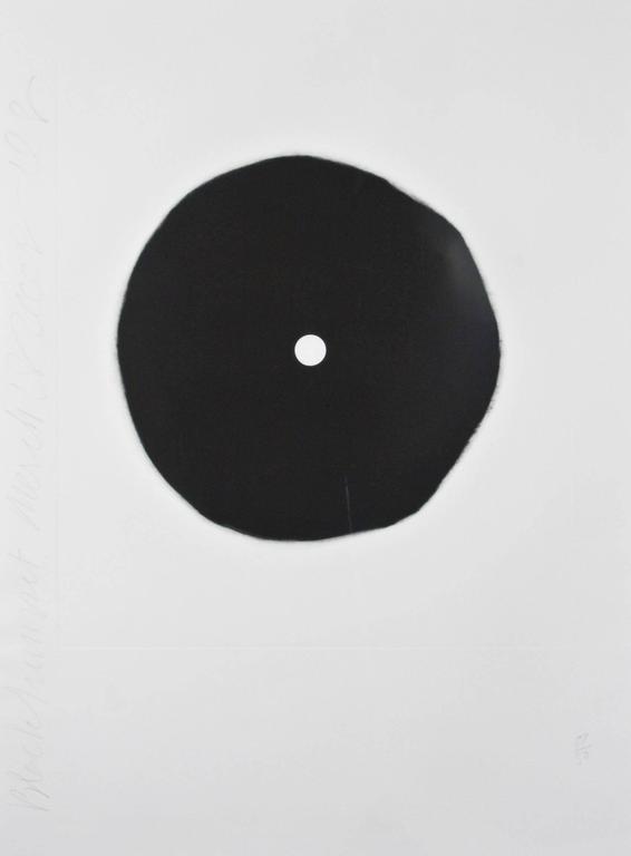 Black Trumpet - Print by Donald Sultan