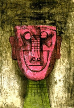 Rufino Tamayo, Untitled (Red Face), 1973, (9/100), lithograph