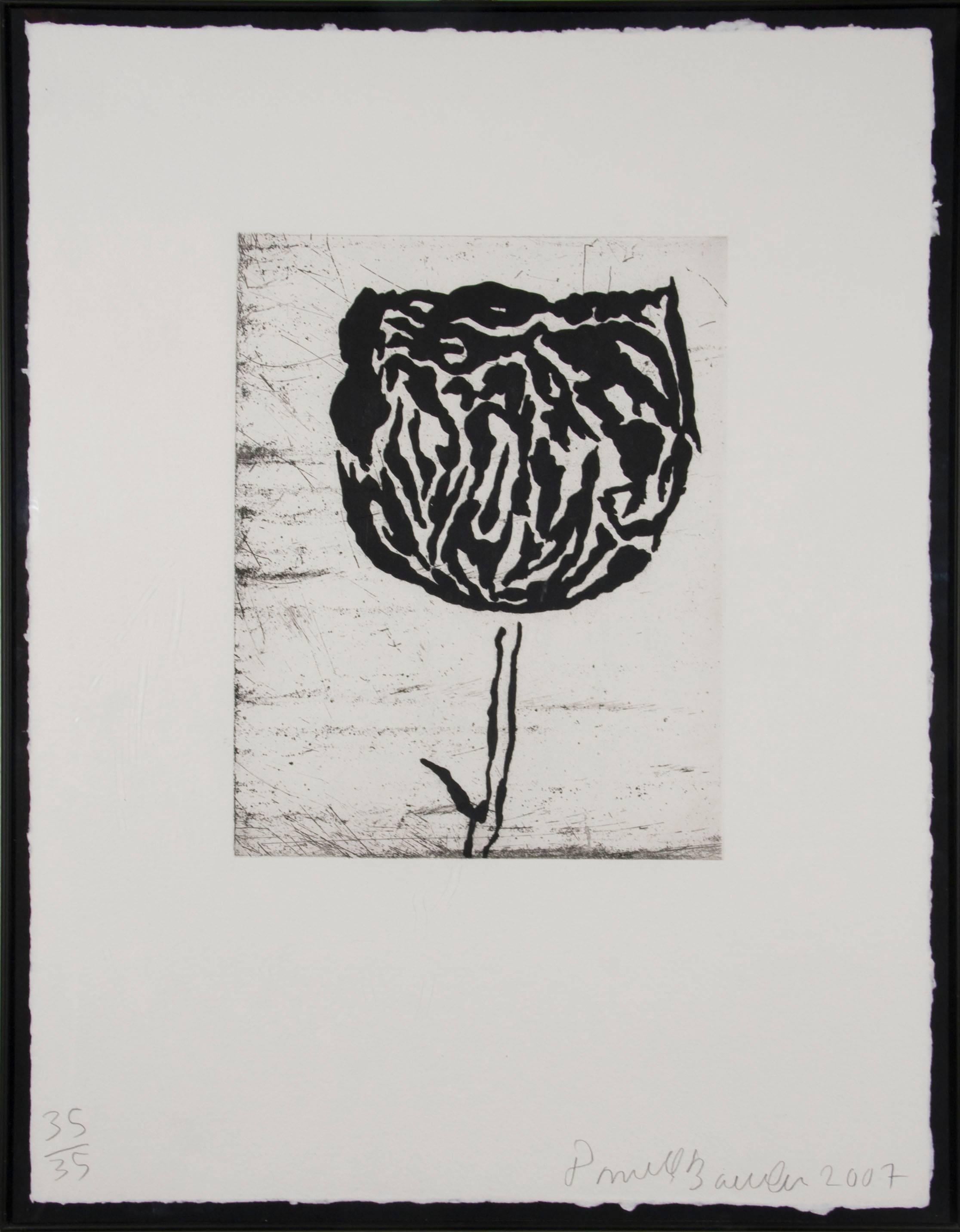 Donald Baechler Still-Life Print - Flower IV