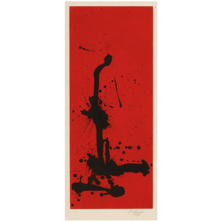 Robert Motherwell, Red Sea III, 1983, (50/70), aquatint and etching - Print by Robert Motherwell