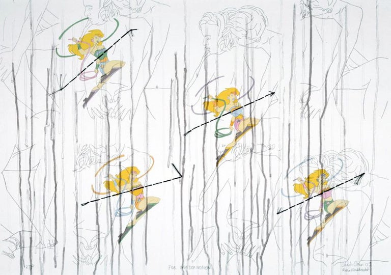 Reza Farkhondeh & Ghada Amer Figurative Print - Ghada Amer & Reza Farkhondeh, For Wonder Women, 2006