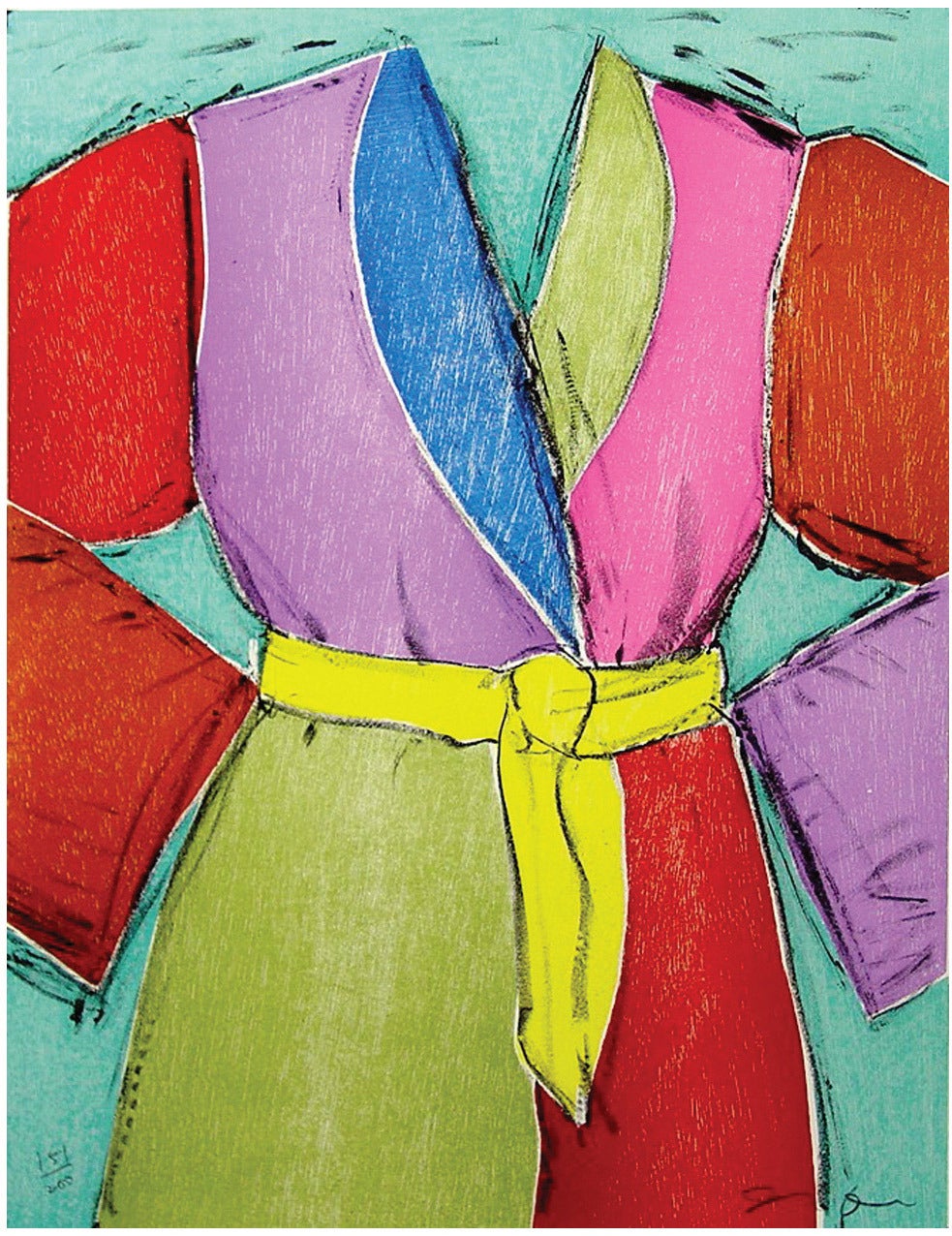The Yellow Belt - Print by Jim Dine
