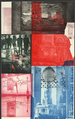  Robert Rauschenberg, Soviet / American Array V, 1990, (18/55) Intaglio, Color