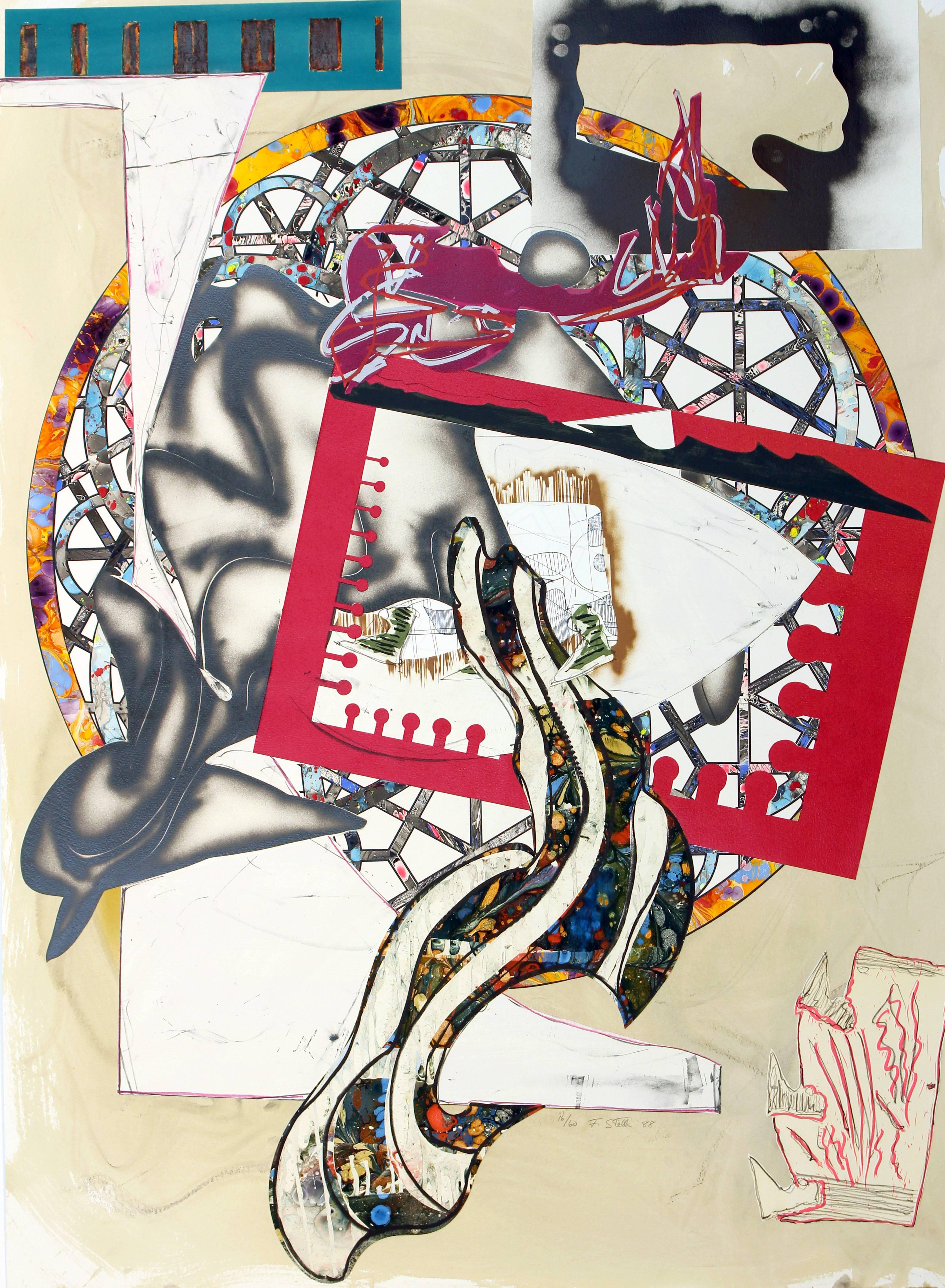 Frank Stella Abstract Print - The Pacific