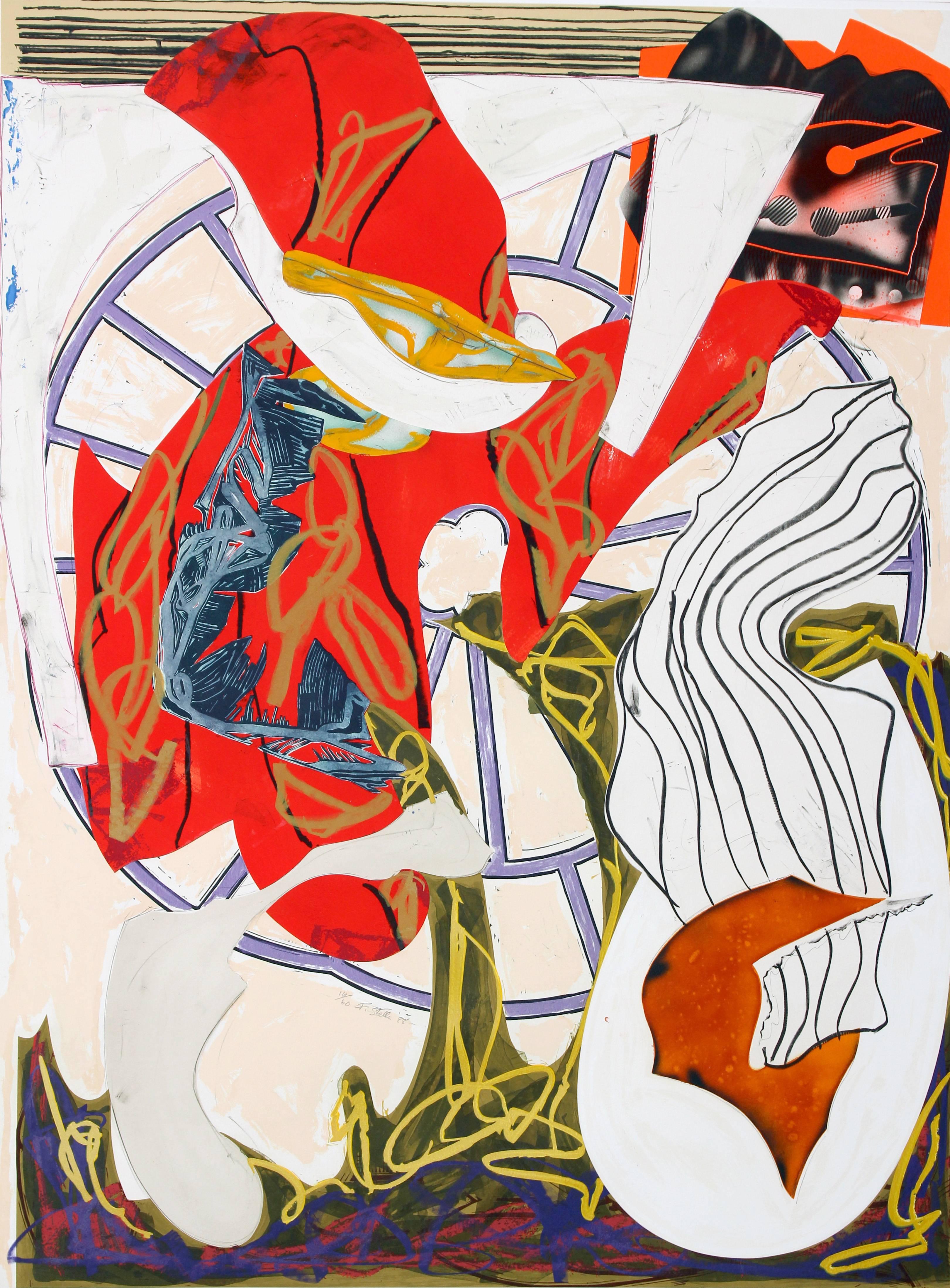 Frank Stella Abstract Print - A Squeeze of the Hand