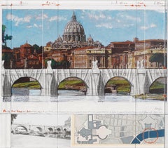 Ponte Sant'Angelo, Wrapped, Project for Rome, 2011, mixed-media