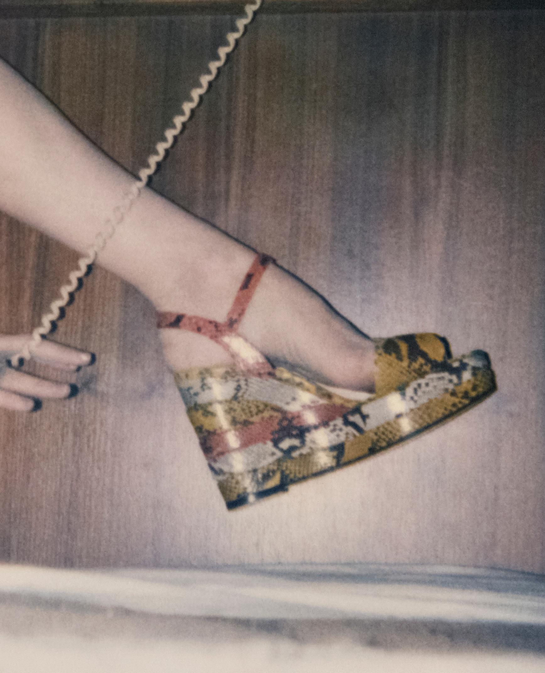 TdH, on the Phone – Emma Summerton, Polaroid, Colour, High Heels, Model, Legs For Sale 2