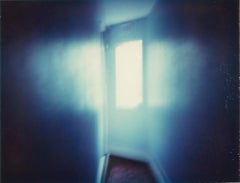 Vintage Blue Hall, London – Emma Summerton, Polaroid, Colour, Ray of Light, Blue, Window