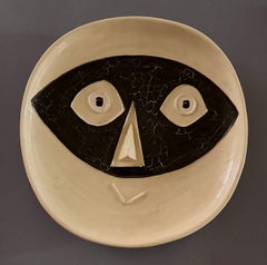 Pablo Picasso, «Tête au masque» (A.R. 362), cerámica