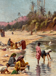 Orientalist Scenic view of daily life