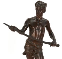 Jean J. Cambos, Bronze Sculpture of David