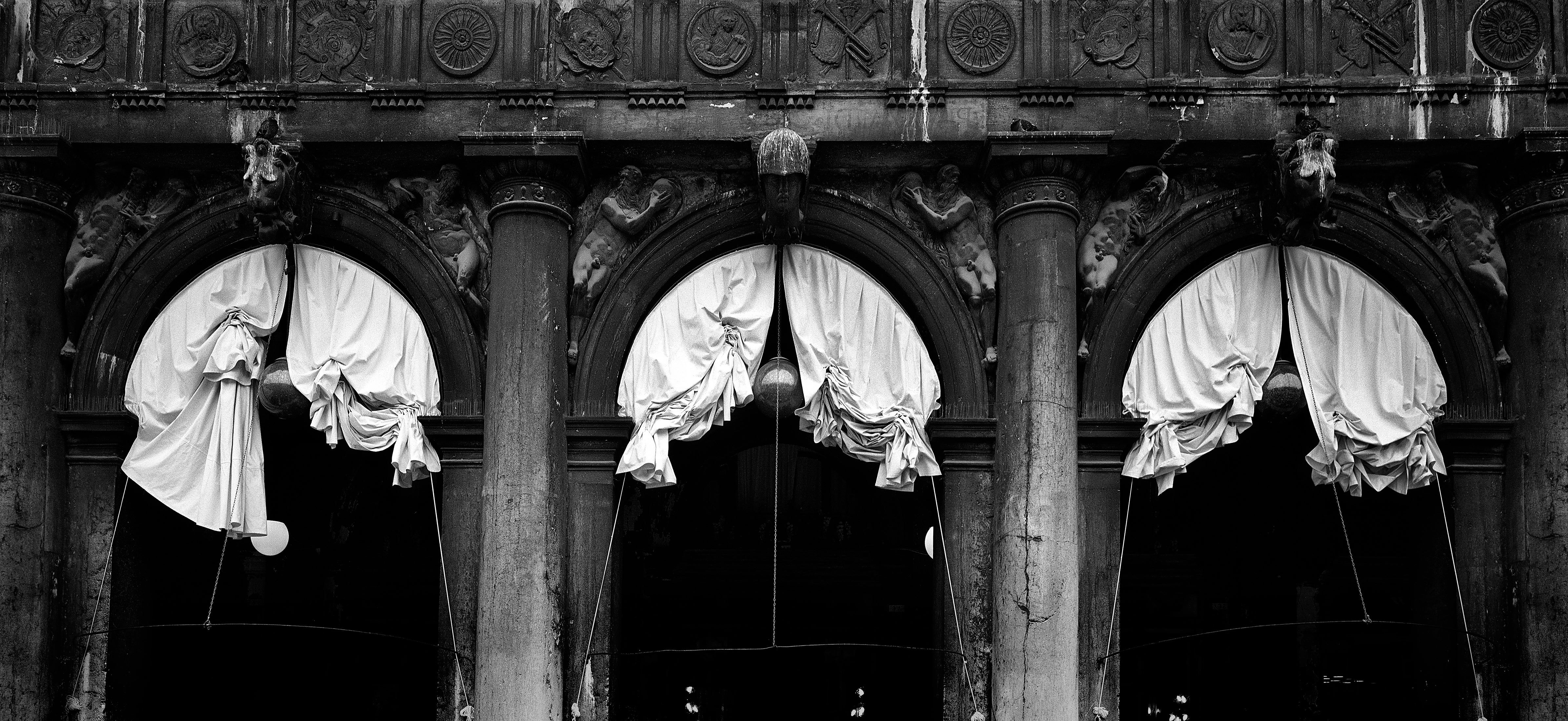 Venice - Signed limited edition landscape print, Black white, Contemporary Archi