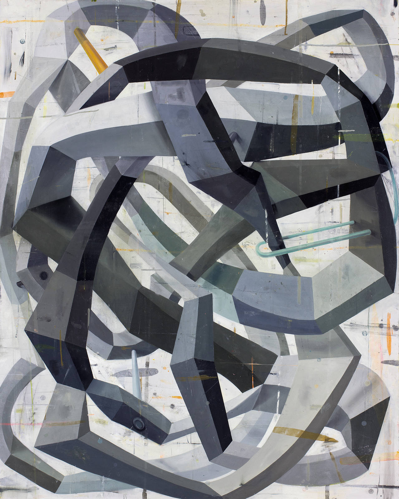 Deborah Zlotsky Abstract Painting - The encyclopedia of obviously