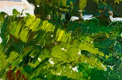 Silence in the green heart of the garden Landscape Painting Post Impressionism