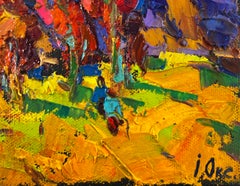 Melody of the wind and whispers Landscape Oil Painting Post Impressionism