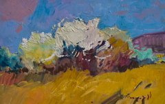 Scent of Spring Landscape Impressionism Original Oil Painting, Ready to Hang