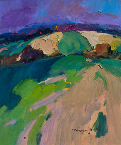 Fields Landscape Impressionism Original Oil Painting, Ready to Hang