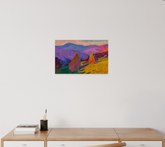 Warm Day Landscape Impressionism Original Oil Painting