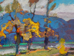 Autumn Colors Landscape Impressionism Original Oil Painting