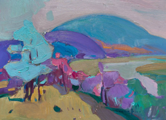 Spring Day Landscape Impressionism Original Oil Painting
