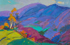 Carpathian Mountains Impressionism Original Oil Painting, Ready to Hang