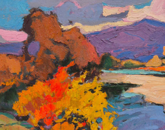 Dipinto a olio originale in stile impressionista: “Paesaggio autunnale”