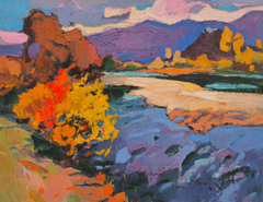 Autumn Landscape  Impressionism Original Oil Painting, Ready to Hang