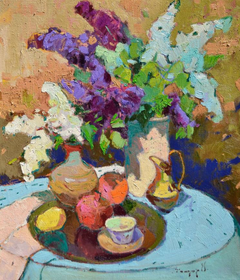 Tenderness of May Still Life Impressionism Original Oil Painting, Ready to Hang
