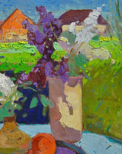 "Silenzio nei campi" - Natura morta impressionista - Dipinto a olio originale, pronto da appendere