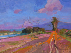 Before the Storm Landscape Impressionism Original Oil Painting, Ready to Hang
