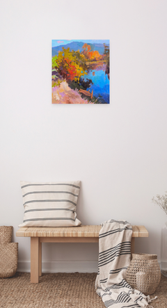 Borzhava Landscape Impressionism Original Oil Painting, Ready to Hang
