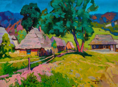 Warmth of the Cottage Impressionism Original Oil Painting, Ready to Hang