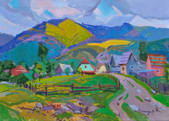 Green Serenity Landscape Impressionism Original Oil Painting, Ready to Hang