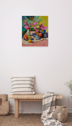 Spring Rhapsody Still Life Impressionism Original Oil Painting, Ready to Hang