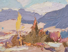 Good Weather Landscape Impressionism Original Oil Painting