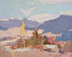 Good Weather Landscape Impressionism Original Oil Painting