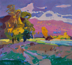 Warm Echoes Landscape Impressionism Original Oil Painting