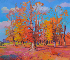 Magical Moments of Autumn Impressionism Original Oil Painting, Ready to Hang